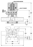 Furon J-Valve Pneumatic 2-Way Drawing